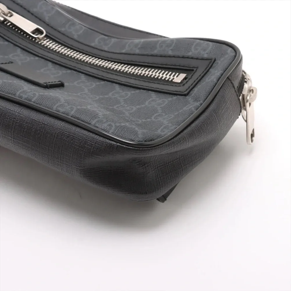 Gucci ophidia zip leather black sling Bag/ belt bag w/COA - Picture 5 of 11